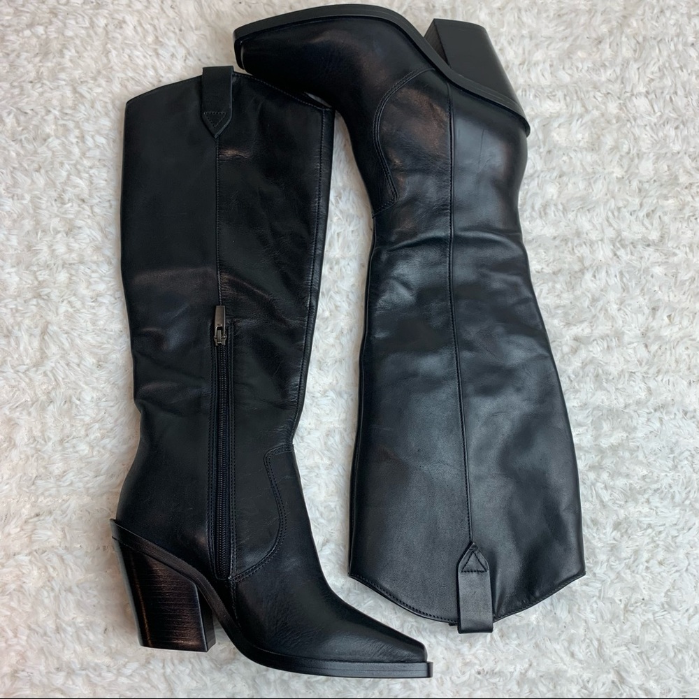 NEW Vince Camuto Afelia Knee High Boot in Black Leather . New without box. - Picture 7 of 16